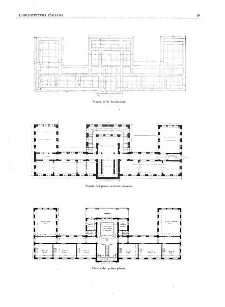 L'architettura italiana periodico mensile di costruzione e di architettura pratica