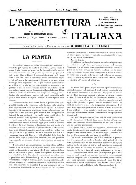 L'architettura italiana periodico mensile di costruzione e di architettura pratica