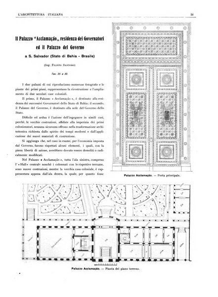 L'architettura italiana periodico mensile di costruzione e di architettura pratica