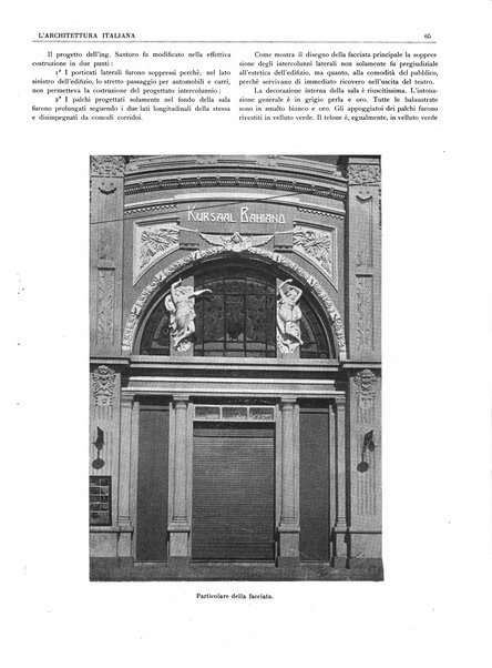 L'architettura italiana periodico mensile di costruzione e di architettura pratica