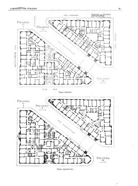 L'architettura italiana periodico mensile di costruzione e di architettura pratica