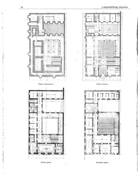 L'architettura italiana periodico mensile di costruzione e di architettura pratica