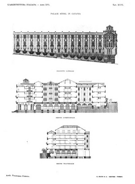 L'architettura italiana periodico mensile di costruzione e di architettura pratica