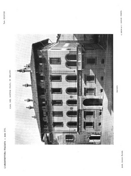 L'architettura italiana periodico mensile di costruzione e di architettura pratica