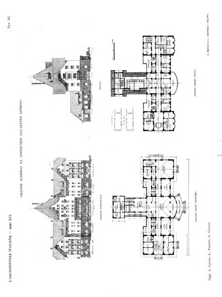 L'architettura italiana periodico mensile di costruzione e di architettura pratica