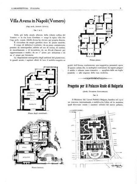 L'architettura italiana periodico mensile di costruzione e di architettura pratica