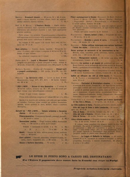 L'architettura italiana periodico mensile di costruzione e di architettura pratica