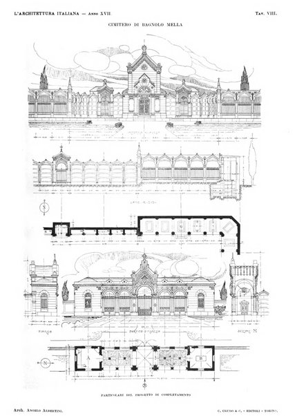 L'architettura italiana periodico mensile di costruzione e di architettura pratica