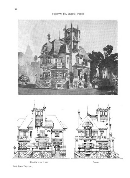 L'architettura italiana periodico mensile di costruzione e di architettura pratica