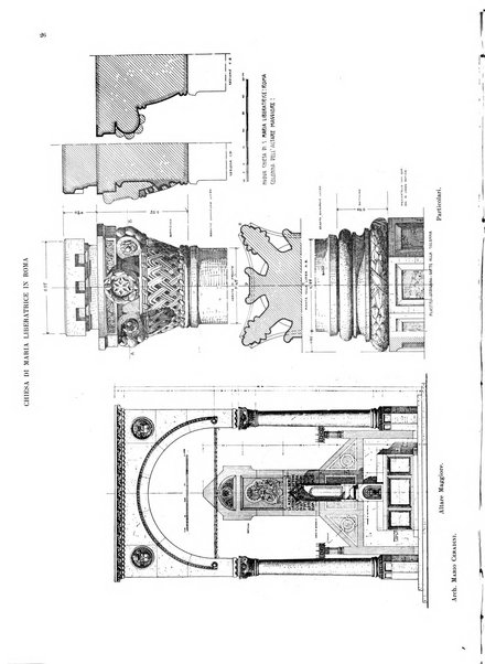 L'architettura italiana periodico mensile di costruzione e di architettura pratica