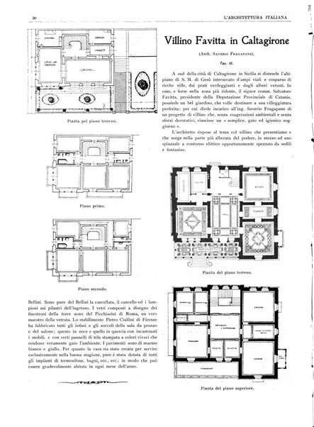 L'architettura italiana periodico mensile di costruzione e di architettura pratica