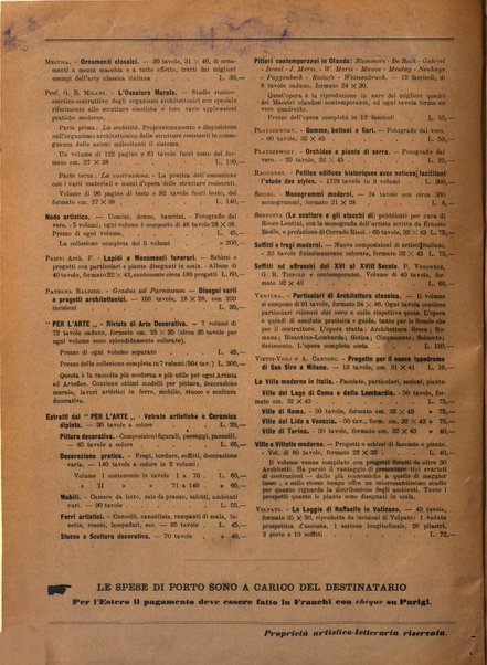 L'architettura italiana periodico mensile di costruzione e di architettura pratica