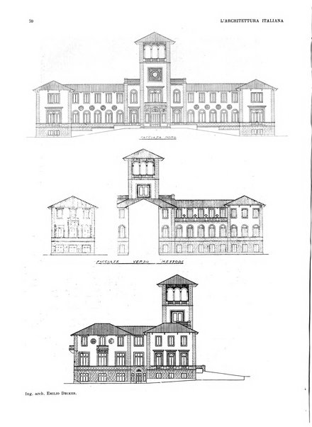 L'architettura italiana periodico mensile di costruzione e di architettura pratica