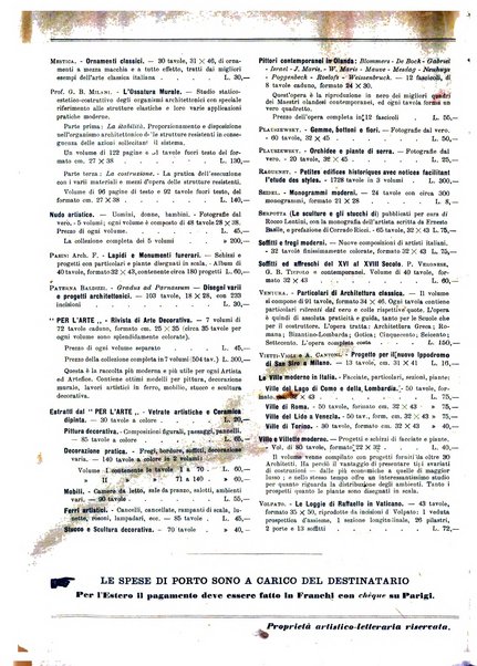 L'architettura italiana periodico mensile di costruzione e di architettura pratica