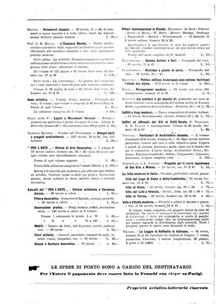 L'architettura italiana periodico mensile di costruzione e di architettura pratica