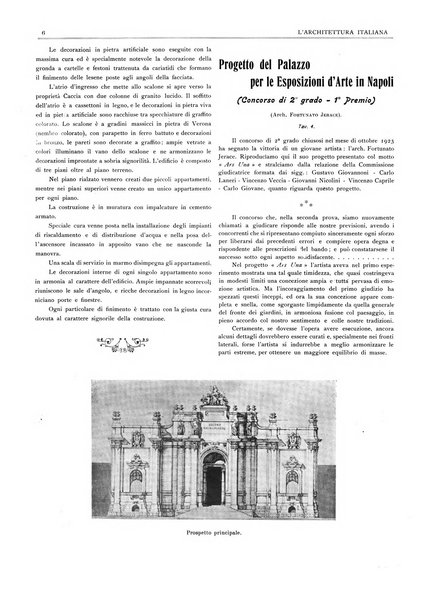 L'architettura italiana periodico mensile di costruzione e di architettura pratica