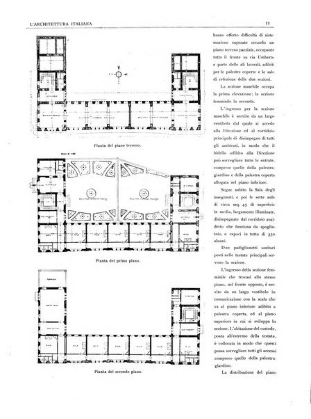 L'architettura italiana periodico mensile di costruzione e di architettura pratica