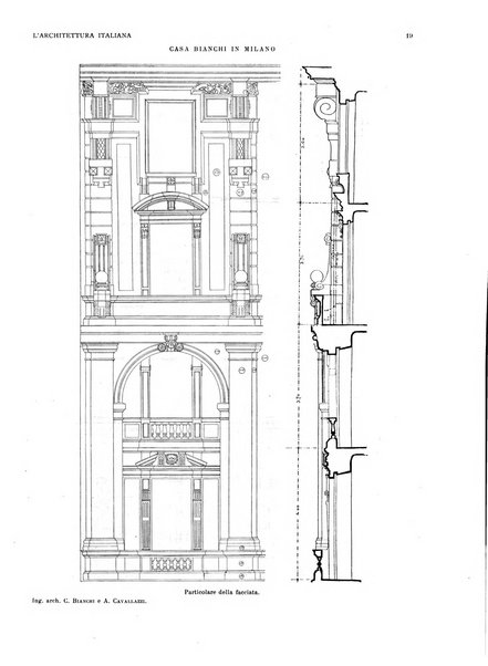 L'architettura italiana periodico mensile di costruzione e di architettura pratica