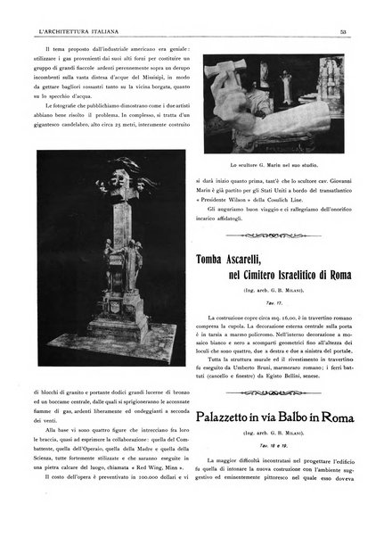 L'architettura italiana periodico mensile di costruzione e di architettura pratica