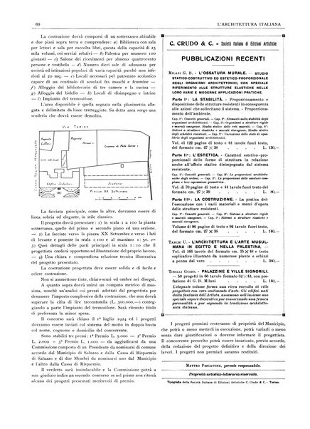 L'architettura italiana periodico mensile di costruzione e di architettura pratica