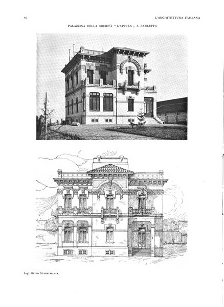 L'architettura italiana periodico mensile di costruzione e di architettura pratica