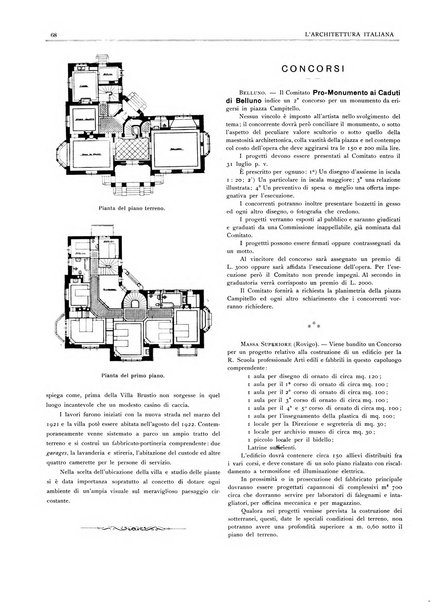 L'architettura italiana periodico mensile di costruzione e di architettura pratica