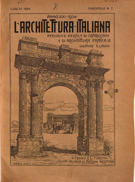 L'architettura italiana periodico mensile di costruzione e di architettura pratica