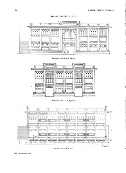 L'architettura italiana periodico mensile di costruzione e di architettura pratica