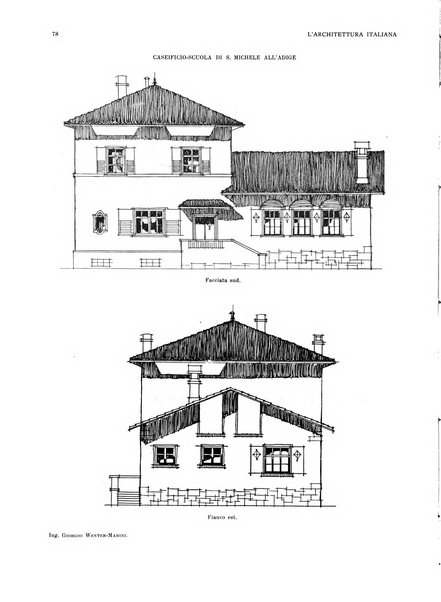 L'architettura italiana periodico mensile di costruzione e di architettura pratica