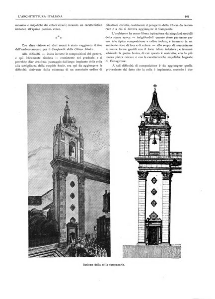 L'architettura italiana periodico mensile di costruzione e di architettura pratica