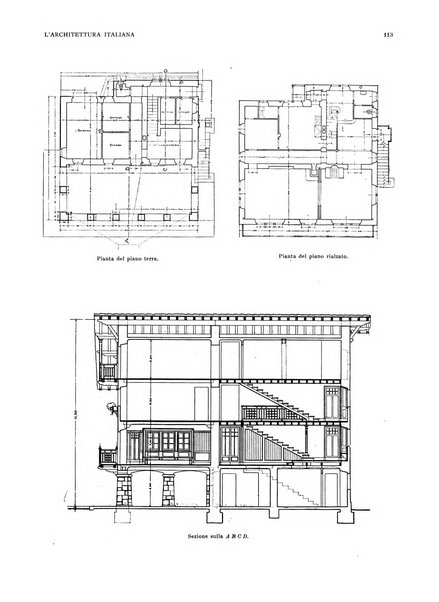 L'architettura italiana periodico mensile di costruzione e di architettura pratica