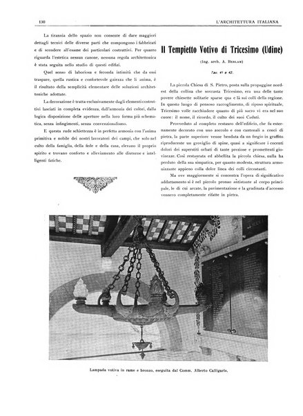 L'architettura italiana periodico mensile di costruzione e di architettura pratica