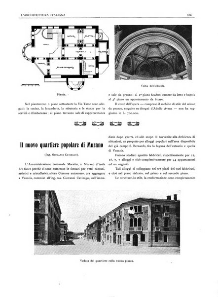 L'architettura italiana periodico mensile di costruzione e di architettura pratica