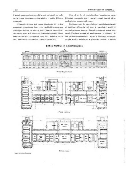 L'architettura italiana periodico mensile di costruzione e di architettura pratica