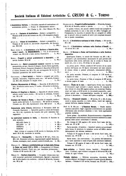 L'architettura italiana periodico mensile di costruzione e di architettura pratica