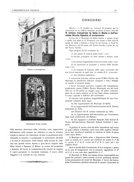 L'architettura italiana periodico mensile di costruzione e di architettura pratica