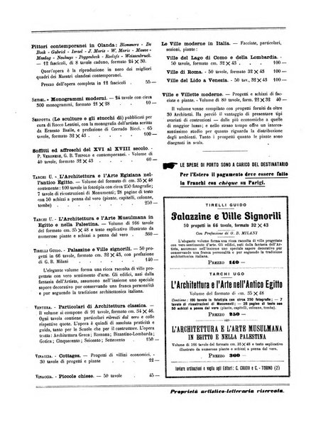 L'architettura italiana periodico mensile di costruzione e di architettura pratica