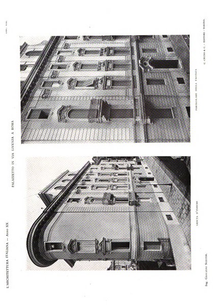 L'architettura italiana periodico mensile di costruzione e di architettura pratica