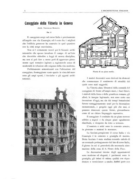 L'architettura italiana periodico mensile di costruzione e di architettura pratica