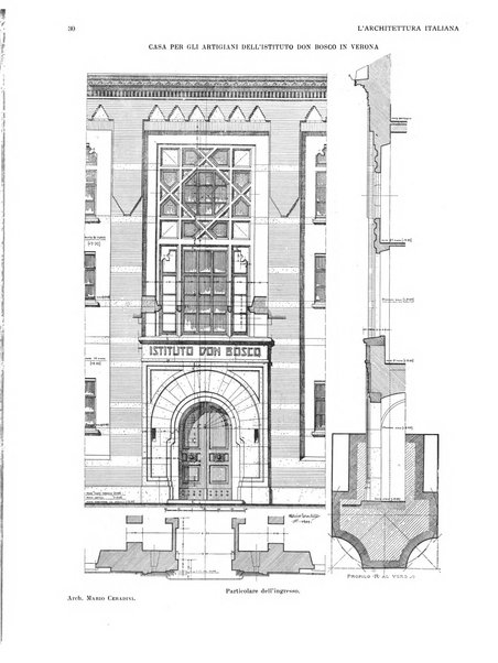 L'architettura italiana periodico mensile di costruzione e di architettura pratica