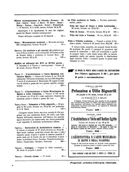 L'architettura italiana periodico mensile di costruzione e di architettura pratica