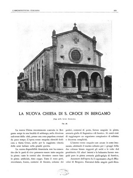 L'architettura italiana periodico mensile di costruzione e di architettura pratica