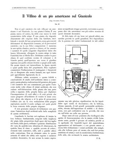 L'architettura italiana periodico mensile di costruzione e di architettura pratica