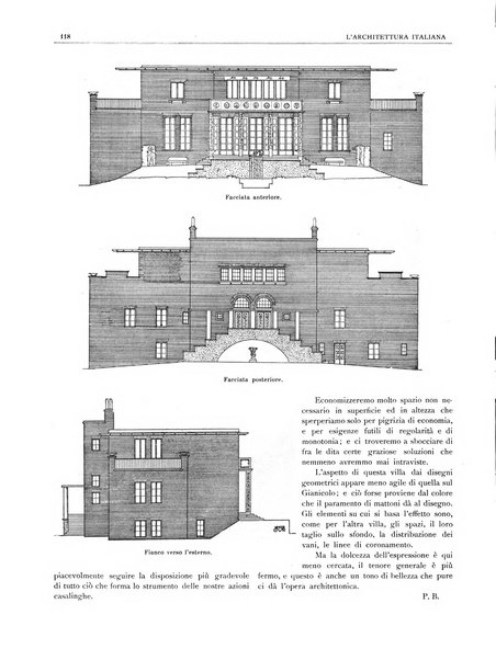 L'architettura italiana periodico mensile di costruzione e di architettura pratica