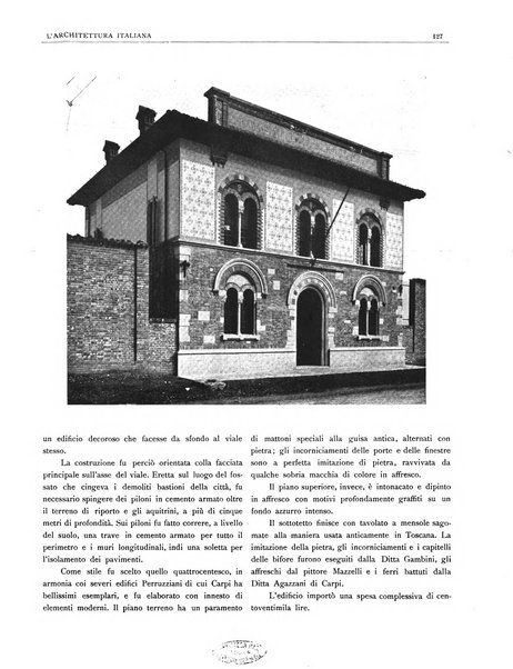 L'architettura italiana periodico mensile di costruzione e di architettura pratica