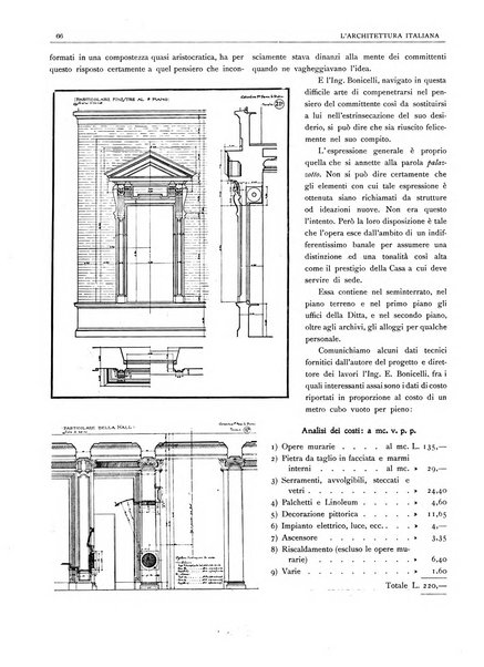 L'architettura italiana periodico mensile di costruzione e di architettura pratica