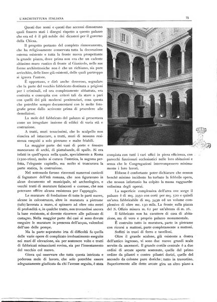 L'architettura italiana periodico mensile di costruzione e di architettura pratica