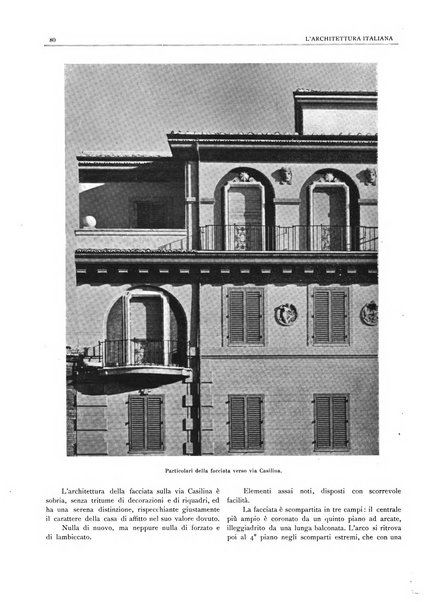 L'architettura italiana periodico mensile di costruzione e di architettura pratica