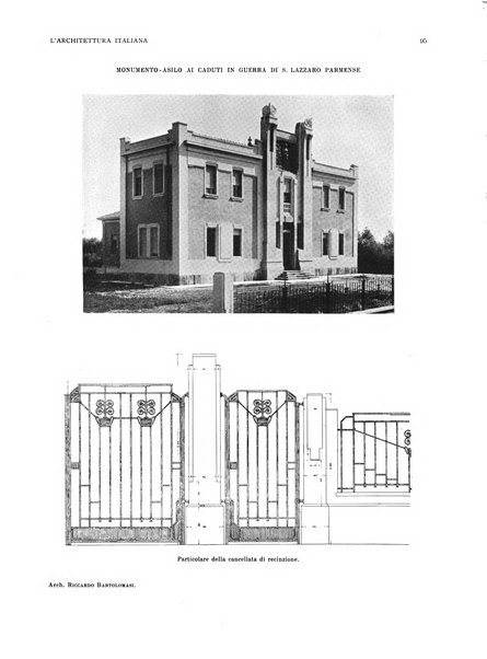 L'architettura italiana periodico mensile di costruzione e di architettura pratica