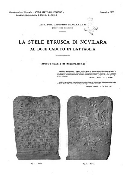 L'architettura italiana periodico mensile di costruzione e di architettura pratica